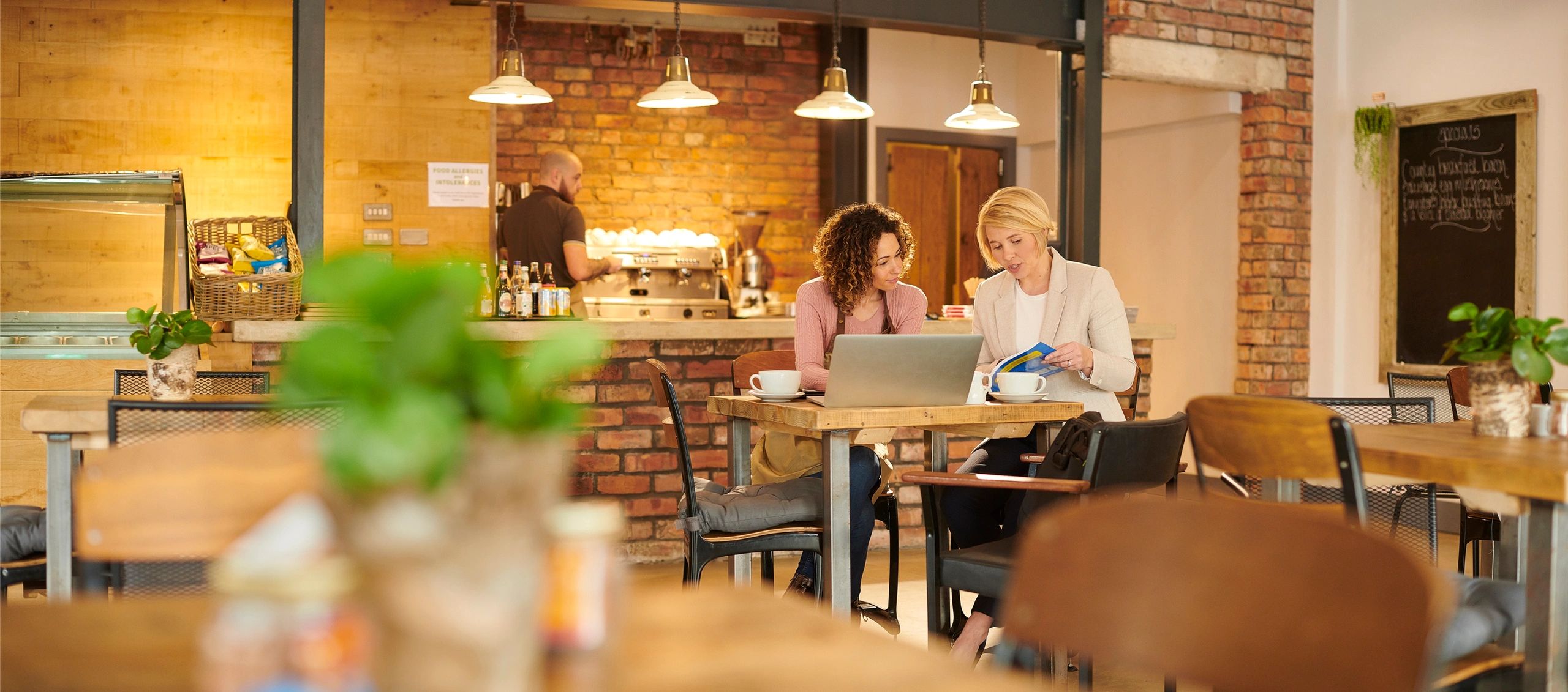 business advisor with new business owner